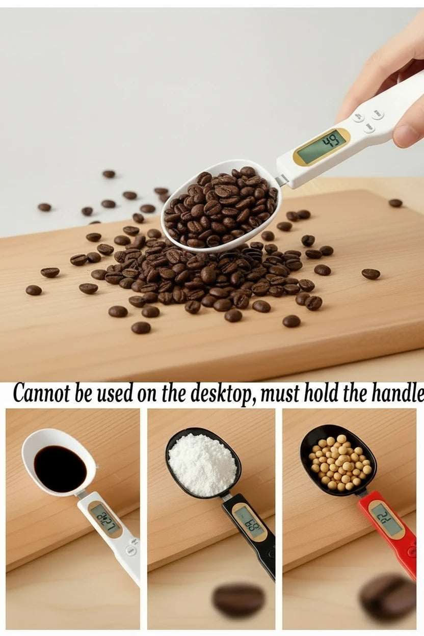 Electronic Weighing Spoon - Accuracy to the Near Gram (0,1-500g)