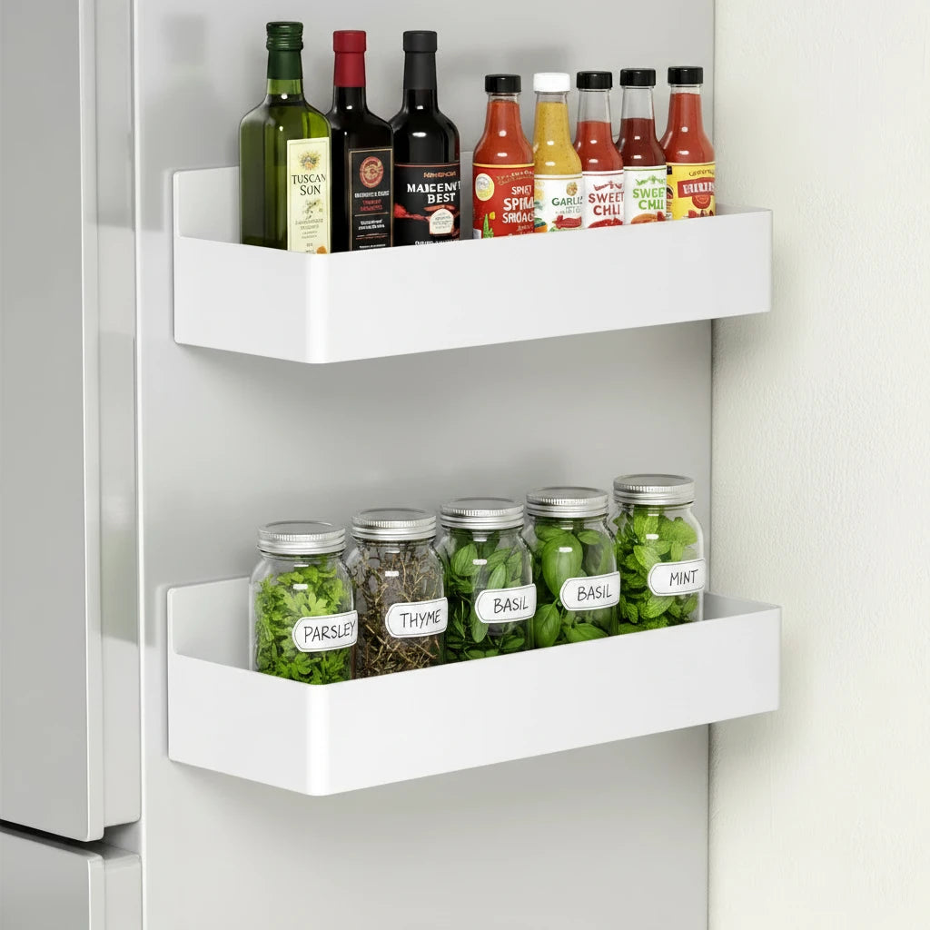 Multripurpose Mangnetic storage for fridge -Set of 2