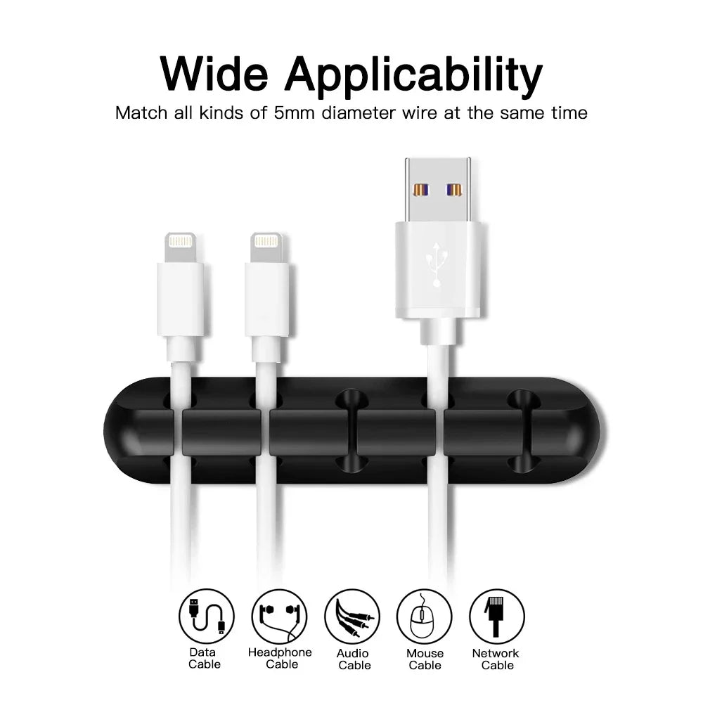 Silicone Cable Organizer - No More Tangled Cables.
